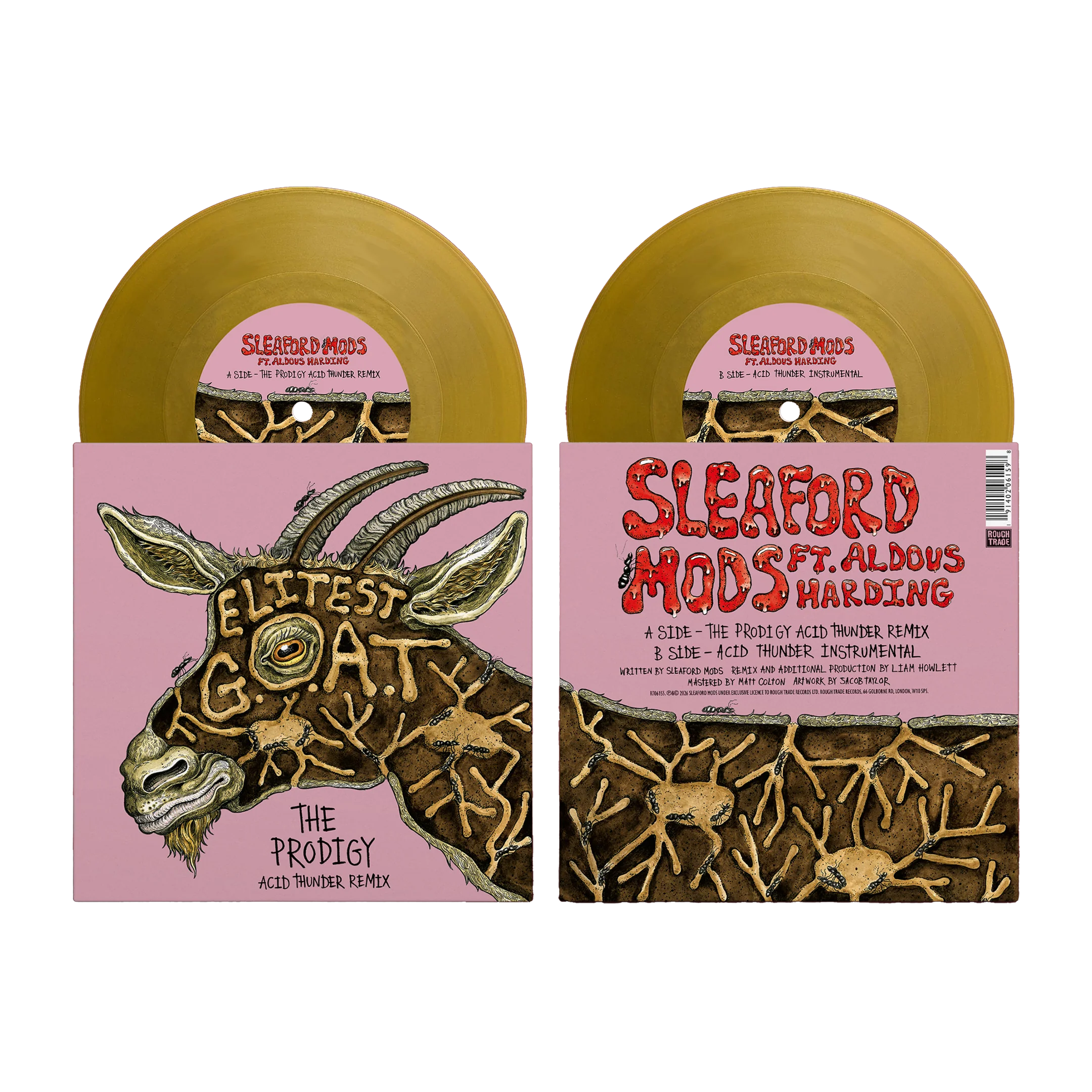 Elitist G.O.A.T. (The Prodigy Acid Thunder Remix): Gold Vinyl 7" Single
