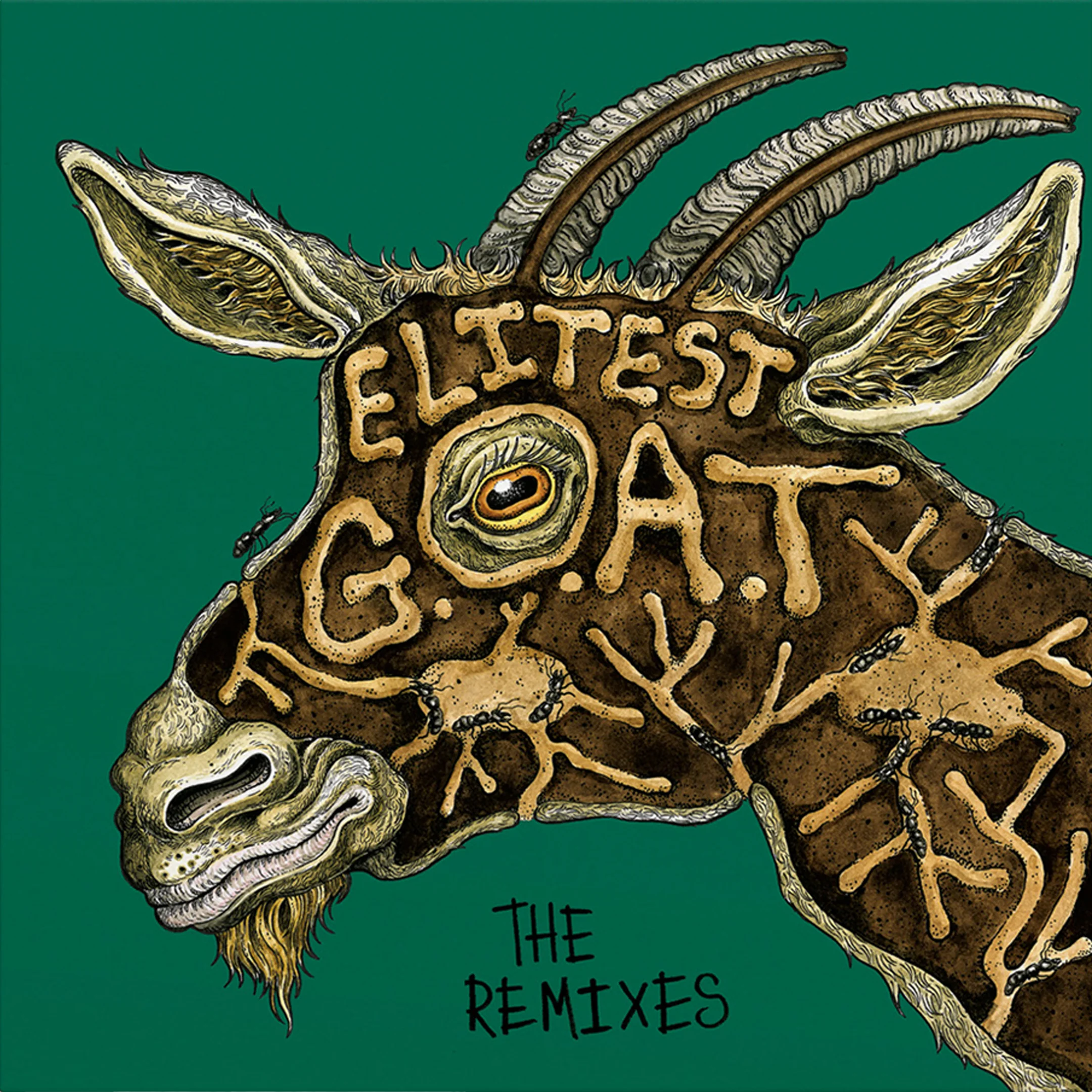Elitist G.O.A.T. (The Remixes): Red Vinyl 7" Single + Tee - Image 4