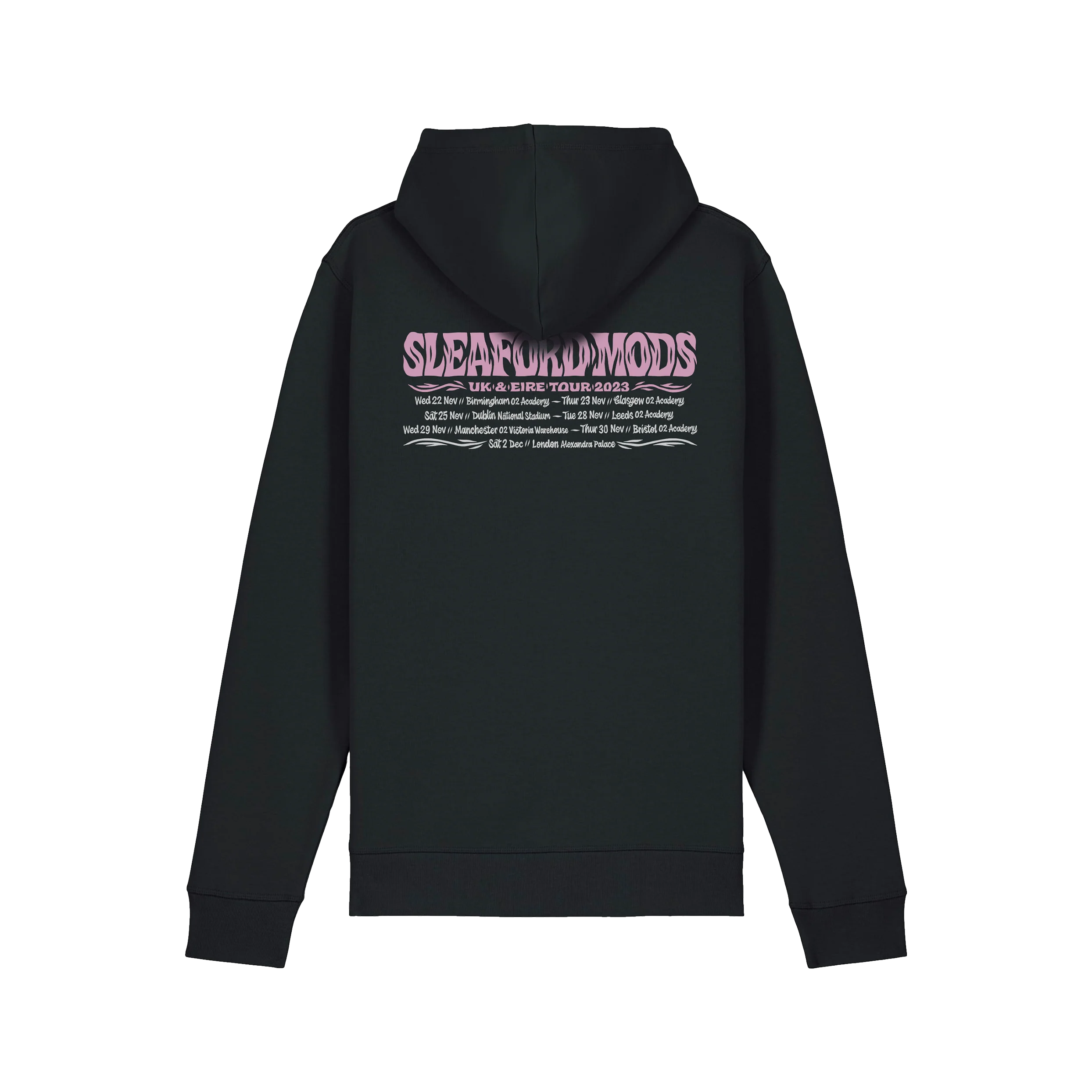 GRIM TOUR (UK & EIRE) Black Hoodie - Image 2