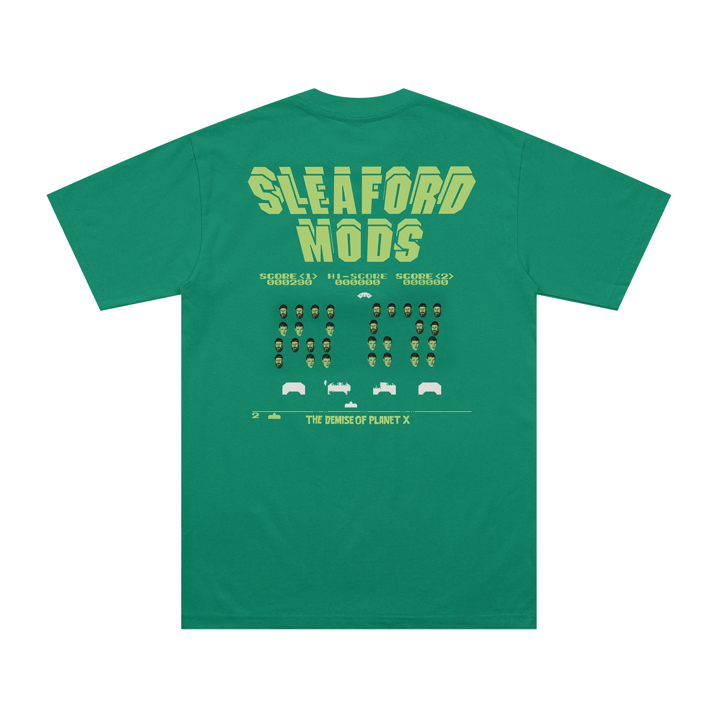 The Demise Of Planet X: Green T-Shirt. - Image 3